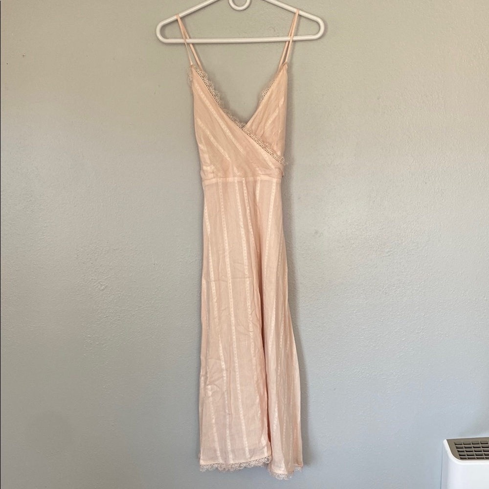 Elegant Pink Slip Dress